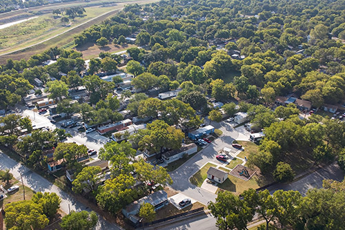 Brookside Manufactured Home Community as seen from the air